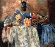 Pierrot and Skeleton James Ensor